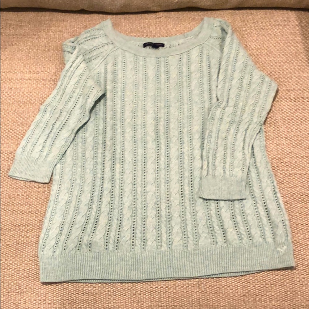 Mint Cableknit Sweater